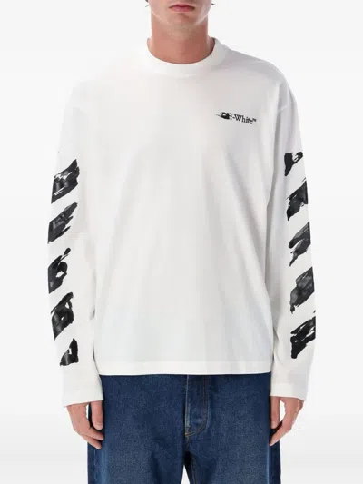 OFF-WHITE ARROW-PRINT LONG-SLEEVE T-SHIRT