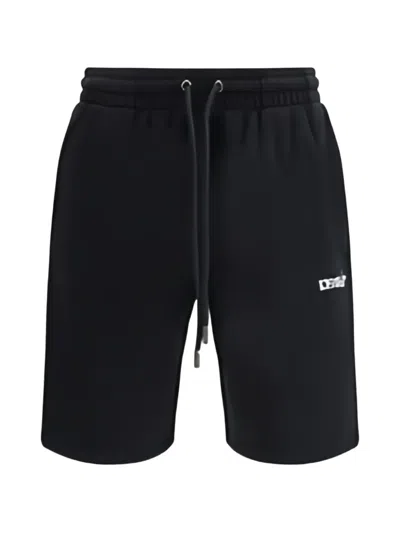 Off-white Heraldic Arrows Skate Sweatshort Back Pocket In Black