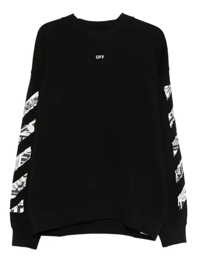 Off-white Arrow-print Sweatshirt In Black