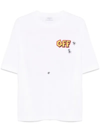 Off-white T-shirt Boxy With Print In White