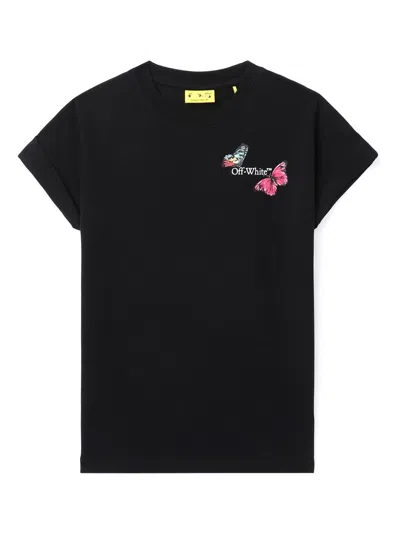 Off-white Kids' Arrow-print T-shirt In Black