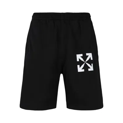 Pre-owned Off-white Arrow Print Track Shorts 'black'