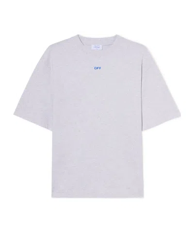 Off-white Graphic Print Crew Neck Short Sleeve T-shirt In White