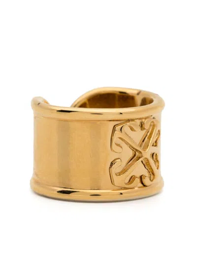 Off-white Arrow Ring In Gold