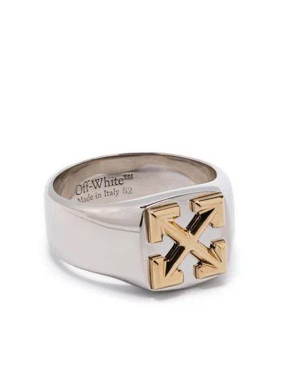 Off-white Arrow Ring In Silver