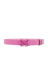 Off-white Arrow Belt In Rose Pink