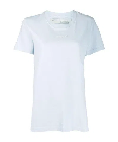 Off-white Arrow Round-headed T-shirt In White