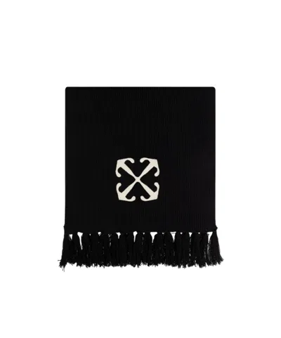 Off-white Arrow Scarf In Black