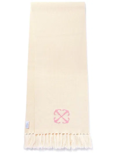 Off-white Arrow Scarf In White