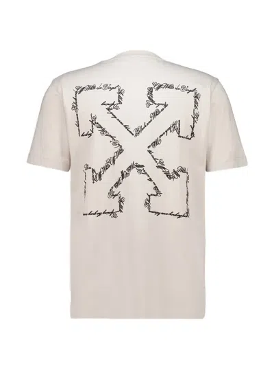 Off-white Arrow Script T-shirt In Multi