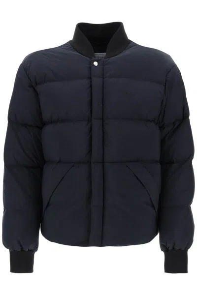 Off-white Arrow Short Puffer Jacket In Nero