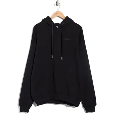 Off-white Vanish Arrow Printed French Cotton-terry Hoodie In Black