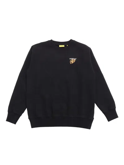 Off-white Kids' Arrow Sketch Crewneck Black - White