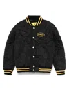 Off-white 'arrow Sketch' Nylon Bomber Jacket Kids In Black