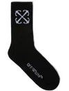 Off-white Black Arrow Mid Socks In Black