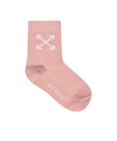 Off-white Arrow Socks In Pink