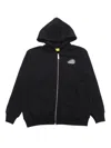 Off-white Arrow Spray Hoodie Zip Up Black - White In Black
