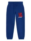 Off-white Arrow-spray Logo Sweatpants In Blue