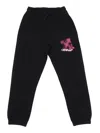 Off-white Arrow Spray Sweatpant Black - Fuchsia In Black