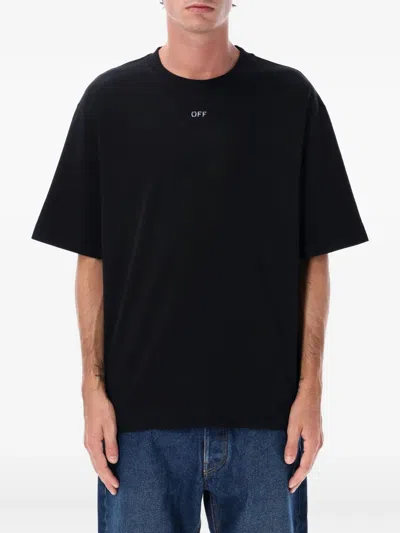 Off-white Arrow Stencil-print T-shirt In Black