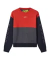 Off-white Color Block Arrow Stitched Crewneck In Black