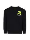 Off-white Arrow-print Cotton Sweatshirt In Black