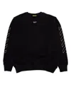 Off-white Printed Cotton Sweatshirt In Blackso