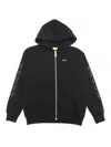 Off-white Arrow Stitch Hoodie In Black
