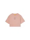 Off-white Arrow Studs Boxy Tee S/s In Pink