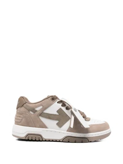 Off-white Arrow Suede Sneakers In Multi