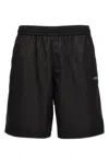 Off-white Scribble Diags-print Elasticated Swim Shorts In Black