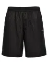 Off-white Scribble Diags-print Elasticated Swim Shorts In Black