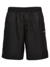 Off-white Scribble Diags-print Elasticated Swim Shorts In White/black