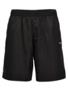 Off-white Scribble Diags-print Elasticated Swim Shorts In White/black