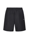Off-white Off White Surfer Sea Bermuda Shorts In Black Whit