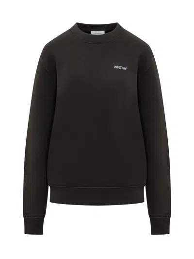 Off-white Arrow Sweatshirt In Black Multicolor