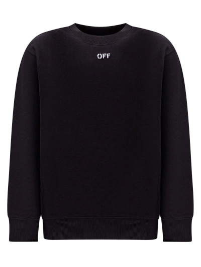 Off-white Kids' Arrow Sweatshirt In Black