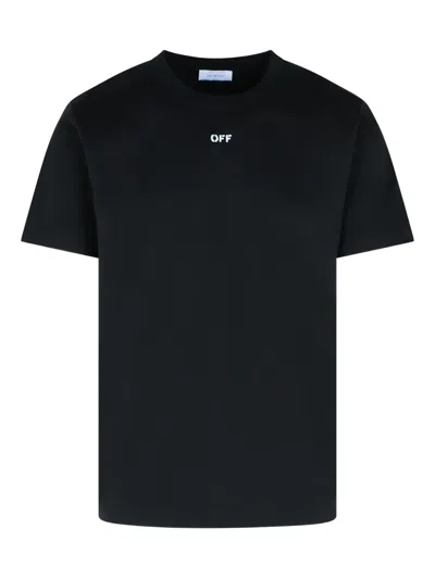 Off-white Martyrdom Arrow Skate Embroidered Graphic T-shirt In Black