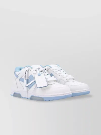 Off-white Arrow Toe Leather Sneakers In White