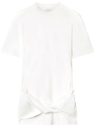 OFF-WHITE ARROW TWISTED T-SHIRT DRESS