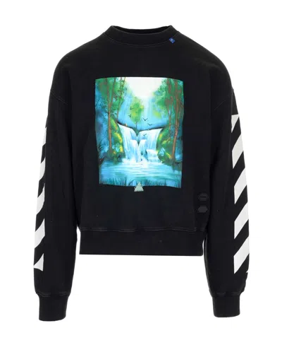 Off-white Arrowhead Printed Sweater In Black