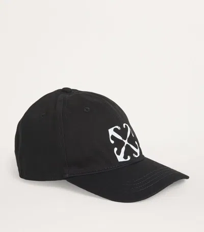 Off-white Kids' Arrows Baseball Cap In Black