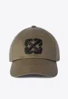 Off-white Arrow Baseball Cap In Brown