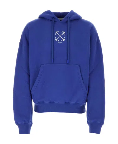 Off-white Arrows Hoodie Mit Perlen In Blue