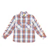 Off-white Arrows Checked Cotton-blend Shirt In Red