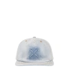 Off-white Arrows Denim Baseball Cap In Blue