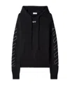 Off-white Off White 'stitch Arr Diags' Hooded Sweater In Black