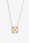 OFF-WHITE ARROWS EMBELLISHED PENDANT NECKLACE