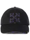 Off-white Arrows-embroidered Cap In Black