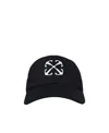 Off-white Arrow Drill Baseball Cap With 3d Embroidery In Black